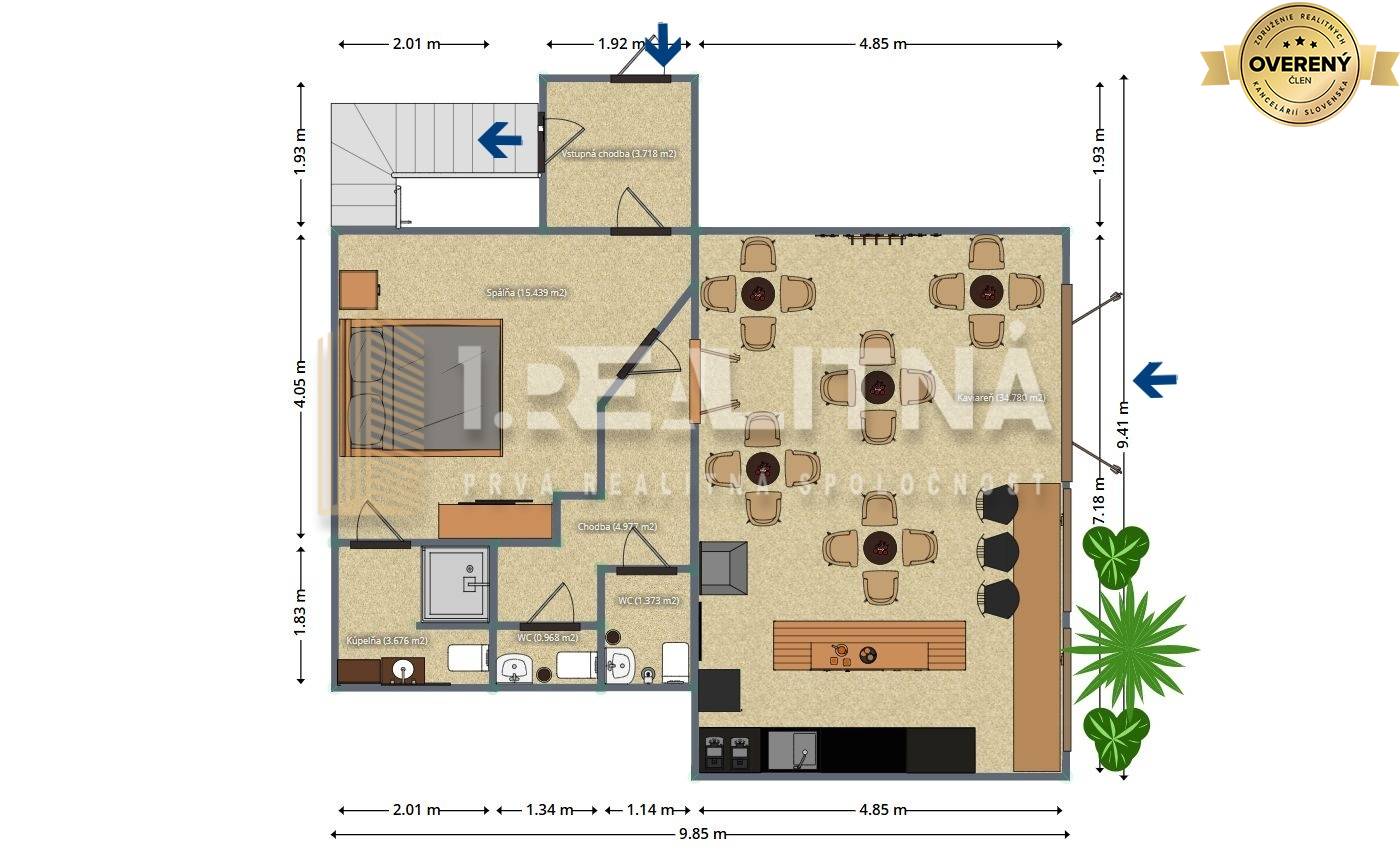 podorys kaviaren podborcafe so šípkami.jpg